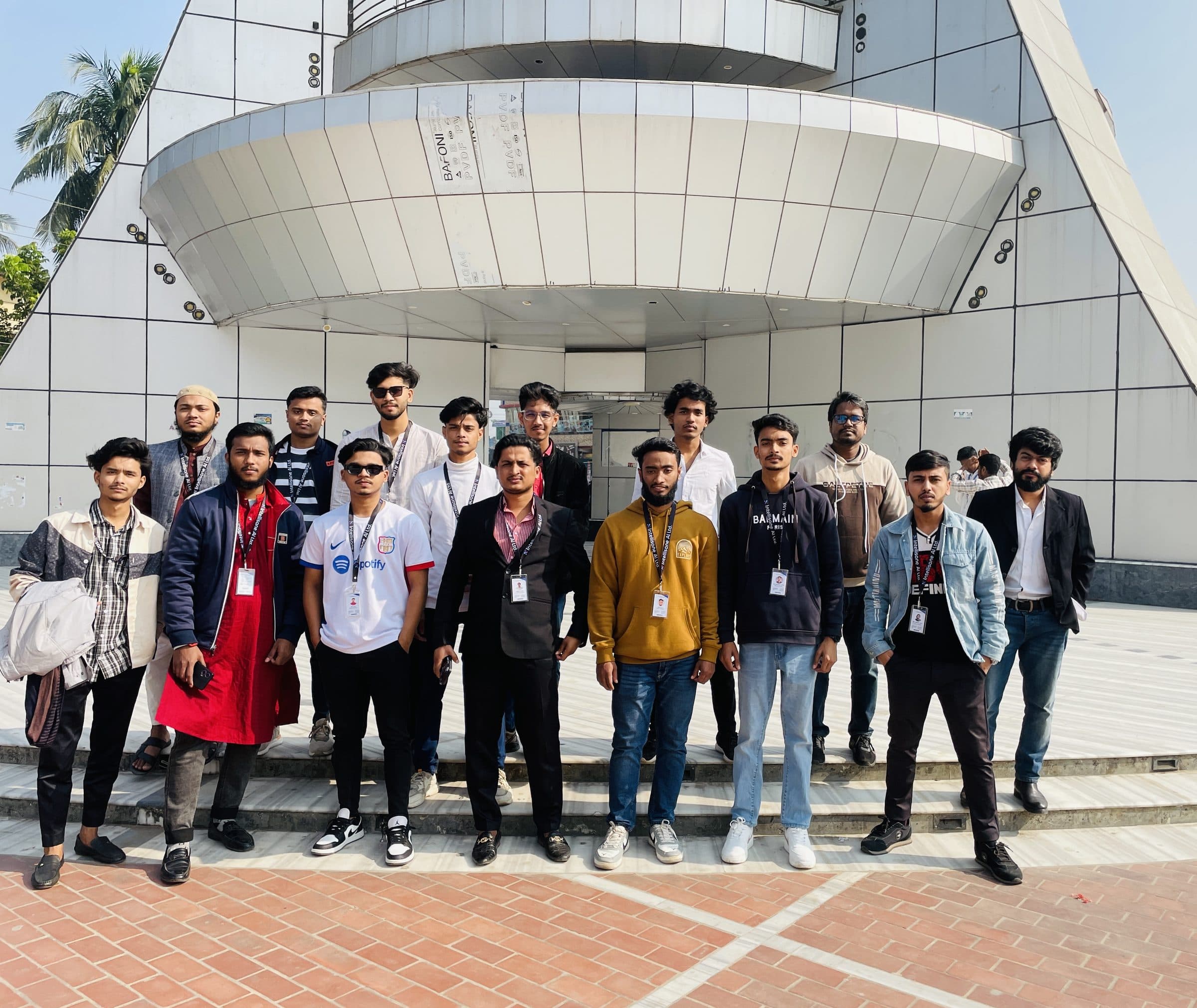 Intellisane AI team outside the office