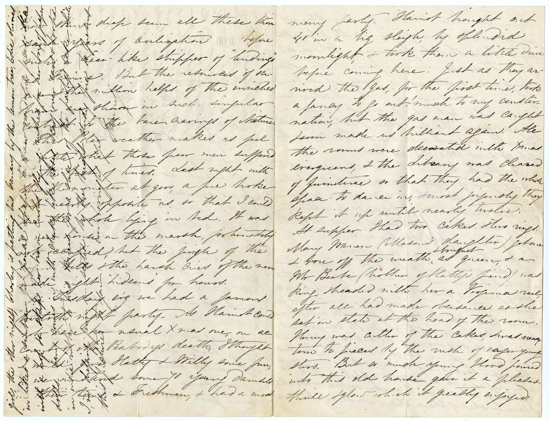 Handwritten letter pages